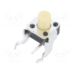 2 pcs x TE Connectivity - 1-1825027-4 - Microswitch TACT, SPST-NO, Pos: 2, 0.05A/24VDC, THT, none, OFF-(ON)