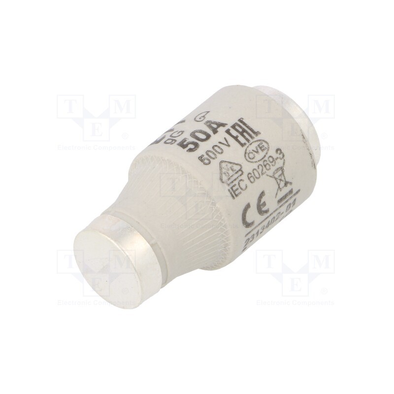 1 pcs x ETI POLAM - 2313402 - Fuse: fuse, gG, 50A, 500VAC, 500VDC, ceramic, DIII, D