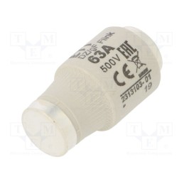 1 pcs x ETI POLAM - 2313103 - Fuse: fuse, quick blow, 63A, 500VAC, 500VDC, ceramic, DIII, D