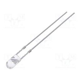 1 pcs x OPTOSUPPLY - OSY5PA3E31B - LED, 3mm, yellow, 5800÷7000mcd, 30°, Front: convex, No.of term: 2