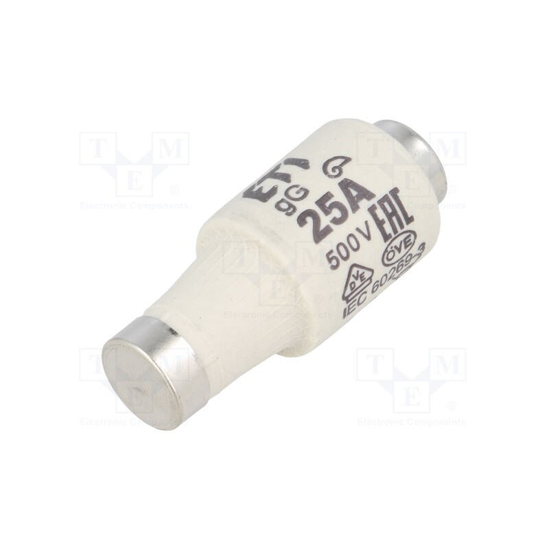 1 pcs x ETI POLAM - 2312407 - Fuse: fuse, gG, 25A, 500VAC, 250VDC, ceramic, DII, D