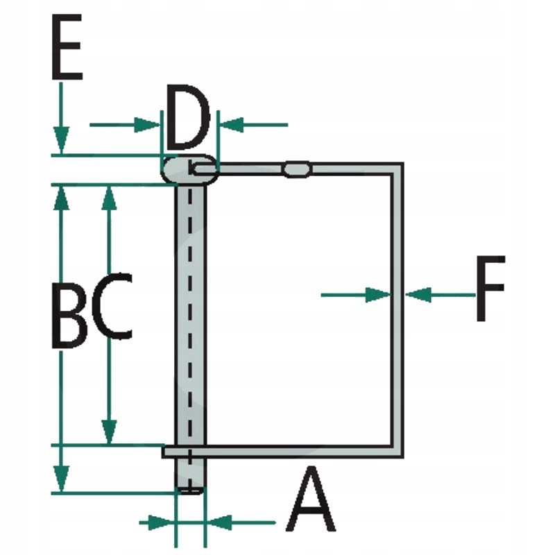 Pipe cotter fi 6mm 57mm