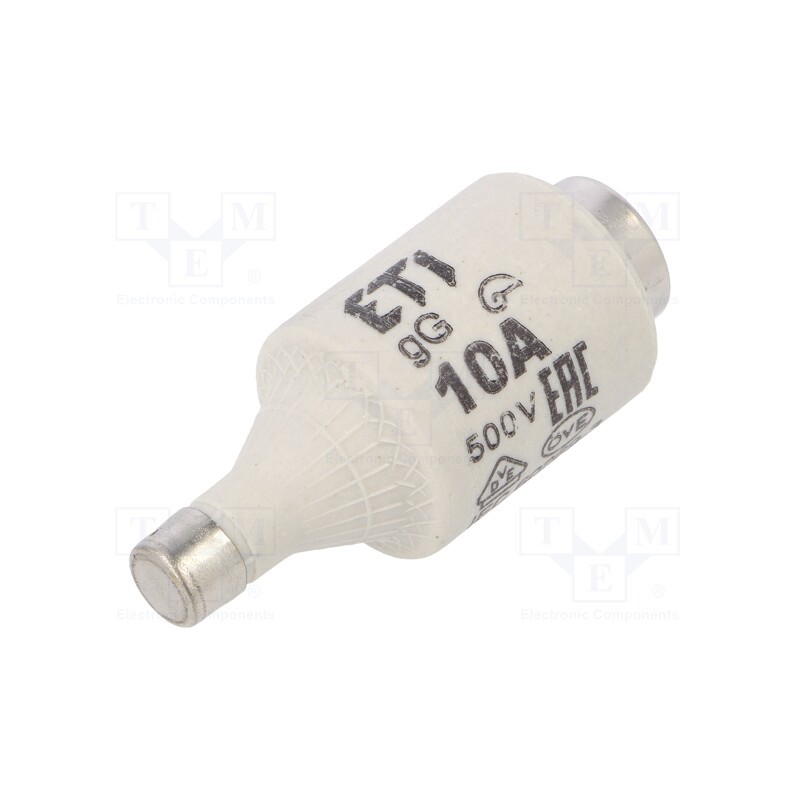 1 pcs x ETI POLAM - 2312404 - Fuse: fuse, gG, 10A, 500VAC, 250VDC, ceramic, DII, D