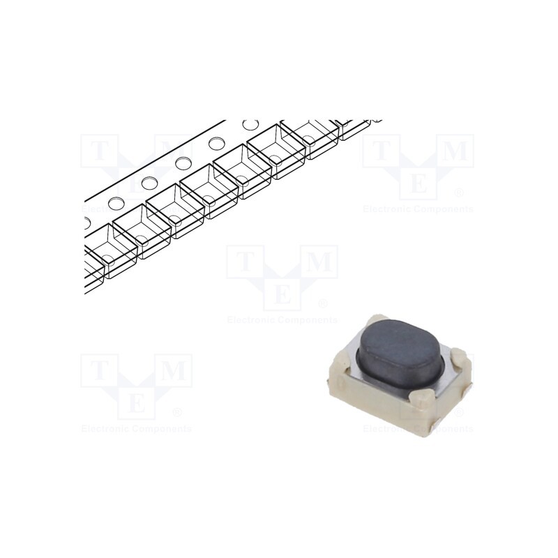 5 pcs x C&K - PTS815 SJG 250 SMTR LFS - Microswitch TACT, SPST-NO, Pos: 2, 0.05A/16VDC, SMT, 0.4N, OFF-(ON)