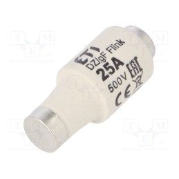 1 pcs x ETI POLAM - 2312107 - Fuse: fuse, quick blow, 25A, 500VAC, 440VDC, ceramic, DII, D
