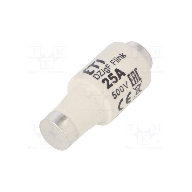 1 pcs x ETI POLAM - 2312107 - Fuse: fuse, quick blow, 25A, 500VAC, 440VDC, ceramic, DII, D