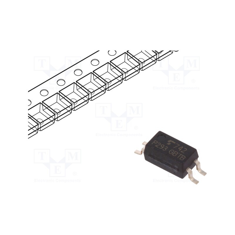1 pcs x TOSHIBA - TLP293(GB.E(T - Optocoupler, SMD, Ch: 1, OUT: transistor, Uinsul: 3.75kV, Uce: 80V