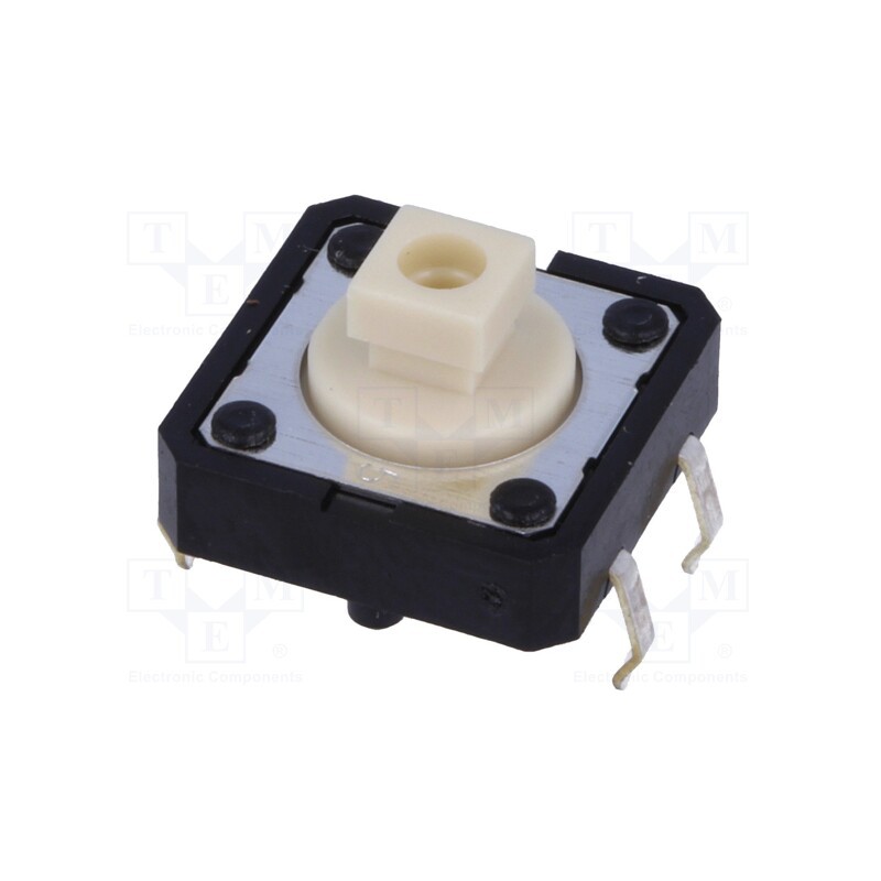 5 pcs x OMRON OCB - B3F-4050 - Microswitch TACT, SPST-NO, Pos: 2, 0.05A/24VDC, THT, none, 1.27N