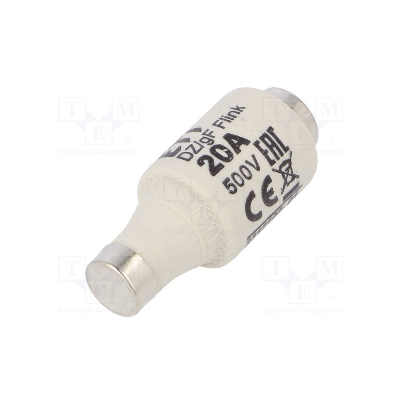 1 pcs x ETI POLAM - 2312106 - Fuse: fuse, quick blow, 20A, 500VAC, 440VDC, ceramic, DII, D