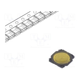 5 pcs x ALPS - SKRWAEE030 - Microswitch TACT, SPST, Pos: 2, 0.05A/12VDC, SMT, 1.6N, 0.35mm, SKRW