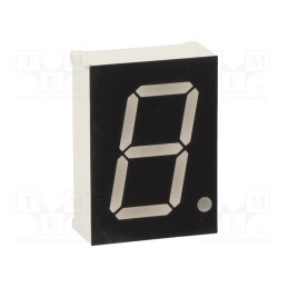 1 pcs x OPTO Plus LED - OPD-S8023UPG-BW - Display: LED, 7-segment, 20.4mm, 0.8', No.char: 1, green, 160mcd