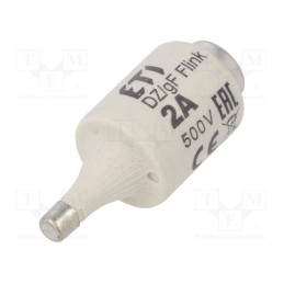 1 pcs x ETI POLAM - 2312101 - Fuse: fuse, quick blow, 2A, 500VAC, 500VDC, ceramic, DII, D