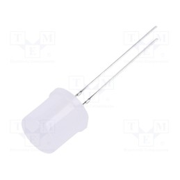 1 pcs x OPTOSUPPLY - OSW5DKA6K2A - LED, 10mm, white cold, 750÷1120mcd, 180°, Front: flat, 2.7÷3.4V