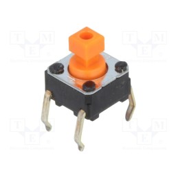 5 pcs x OMRON OCB - B3F-1055 - Microswitch TACT, SPST-NO, Pos: 2, 0.05A/24VDC, THT, none, 2.55N