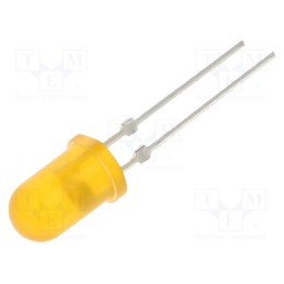 1 pcs x OPTOSUPPLY - OSO5PA5A34G-1 - LED, 5mm, orange, 6600÷8000mcd, 30°, Front: convex, 1.8÷2.6V, 130mW