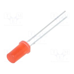 1 pcs x OPTOSUPPLY - OSR5PA5TK4A - LED, 5mm, red, 220÷330mcd, 180°, Front: flat, 1.8÷2.6V, No.of term: 2