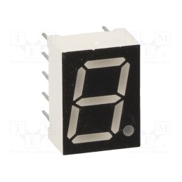 1 pcs x OPTO Plus LED - OPD-S4031UPG-BW - Display: LED, 7-segment, 10.16mm, 0.4', No.char: 1, green, 140mcd