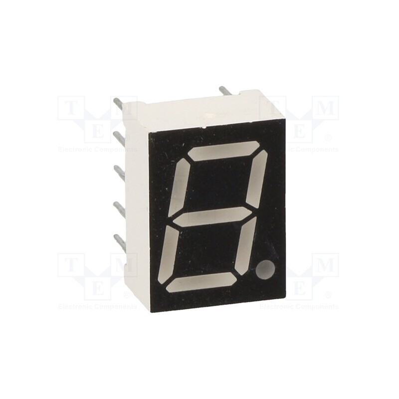 1 pcs x OPTO Plus LED - OPD-S4031UPG-BW - Display: LED, 7-segment, 10.16mm, 0.4', No.char: 1, green, 140mcd