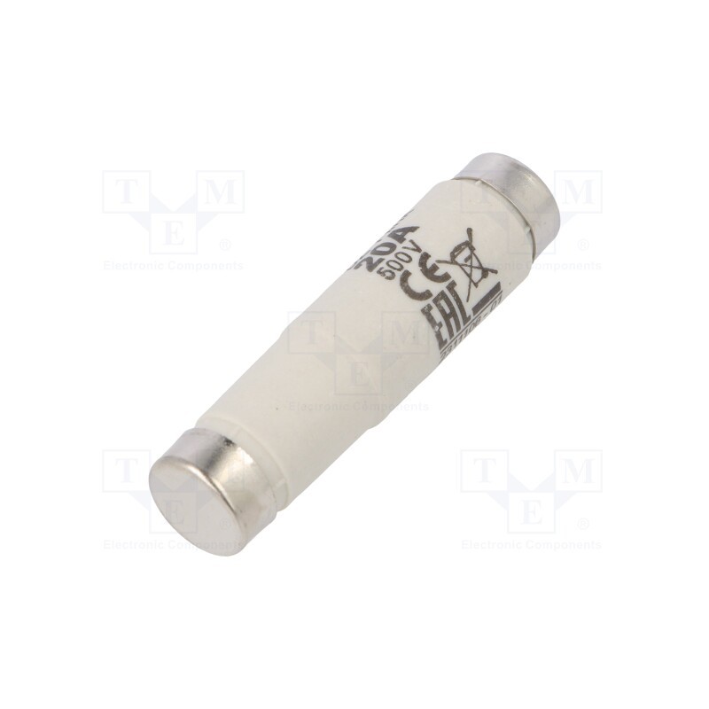 1 pcs x ETI POLAM - 2311106 - Fuse: fuse, quick blow, 20A, 500VAC, 500VDC, ceramic, DI, D