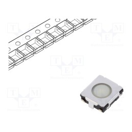 5 pcs x PANASONIC - EVQQ2201W - Microswitch TACT, SPST, Pos: 2, 0.02A/15VDC, SMT, none, 3.5N, 2mm