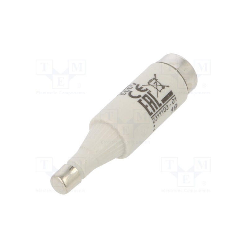 1 pcs x ETI POLAM - 2311103 - Fuse: fuse, quick blow, 6A, 500VAC, 500VDC, ceramic, DI, D