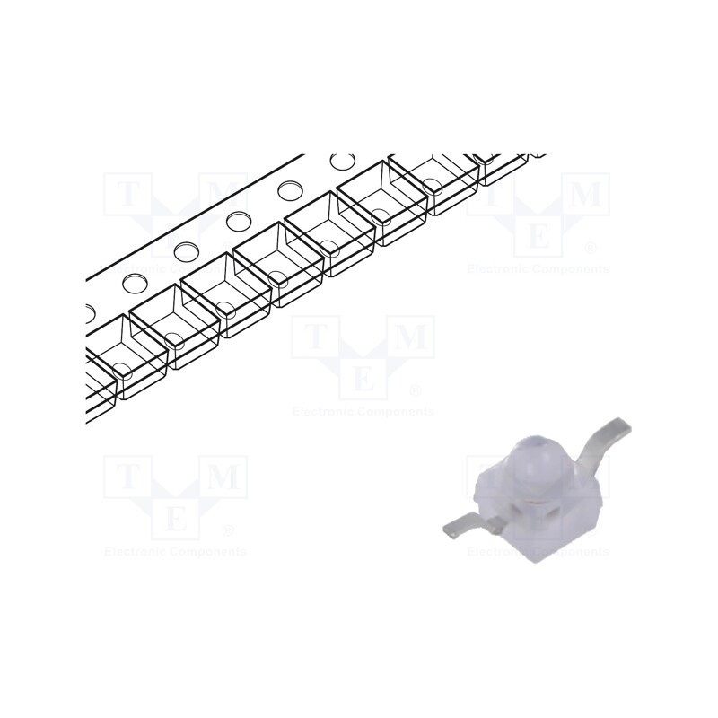 1 pcs x VISHAY - VLDS1235R - LED, SMD, Gull wing, red, 5600÷11000(typ)-22400mcd, 11°, 1.9÷2.7V