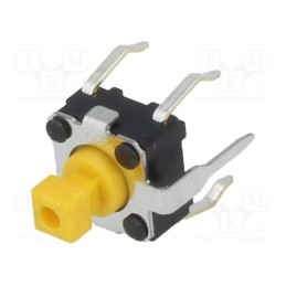 5 pcs x OMRON OCB - B3F-1152 - Microswitch TACT, SPST-NO, Pos: 2, 0.05A/24VDC, THT, none, 1.47N