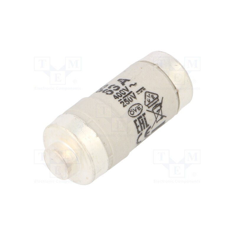 1 pcs x ETI POLAM - 2212005 - Fuse: fuse, gG, 63A, 400VAC, 250VDC, ceramic, D02, D0