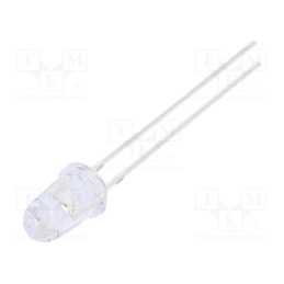 1 pcs x OPTOSUPPLY - OSY5PA6231A - LED, 5mm, yellow, 5800÷7000mcd, 30°, Front: convex, 2.1÷2.6V, 78mW