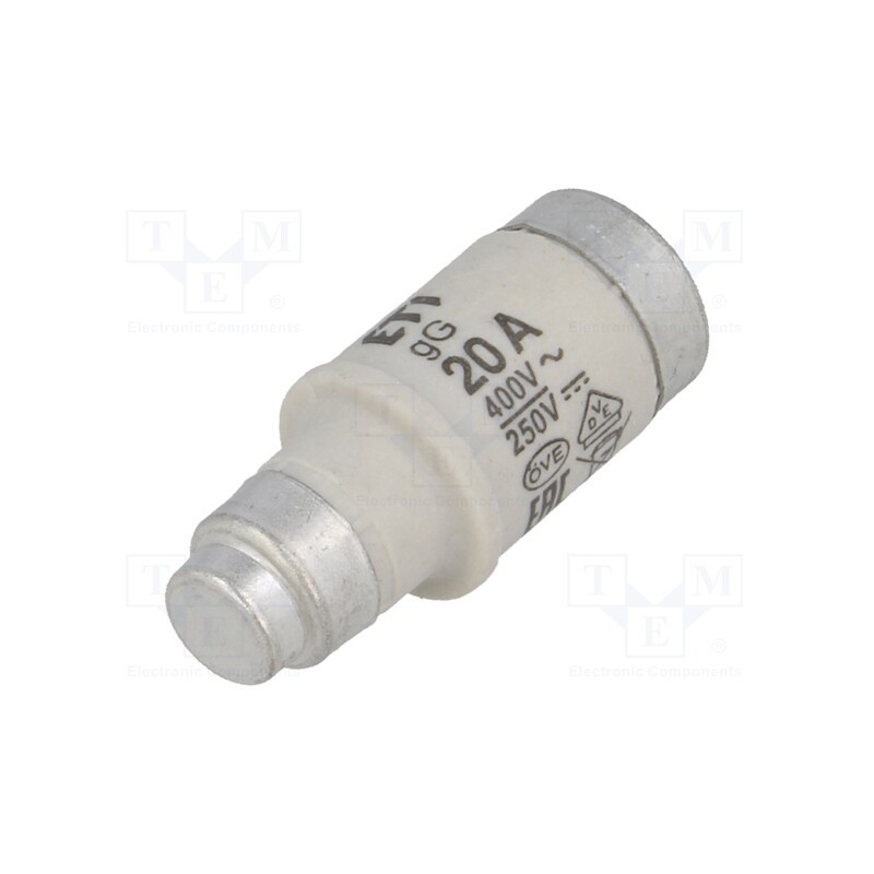 1 pcs x ETI POLAM - 2212001 - Fuse: fuse, gG, 20A, 400VAC, 250VDC, ceramic, D02, D0