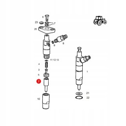 Fendt F184230710162 injection nozzle, replacement