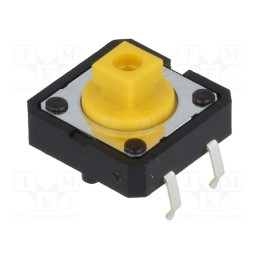 5 pcs x OMRON OCB - B3F-4055 - Microswitch TACT, SPST-NO, Pos: 2, 0.05A/24VDC, THT, none, 2.55N