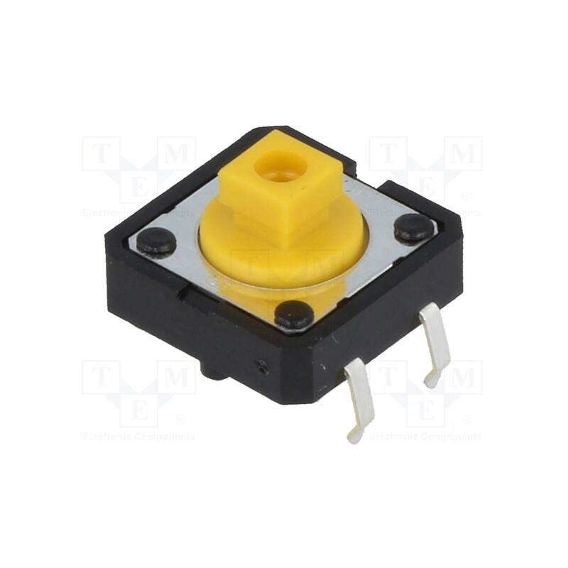 5 pcs x OMRON OCB - B3F-4055 - Microswitch TACT, SPST-NO, Pos: 2, 0.05A/24VDC, THT, none, 2.55N