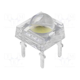 1 pcs x OPTOSUPPLY - OSMR43Z2C1P - LED Super Flux, 7.6x7.6mm, white warm, 16lm, 120°, Front: convex