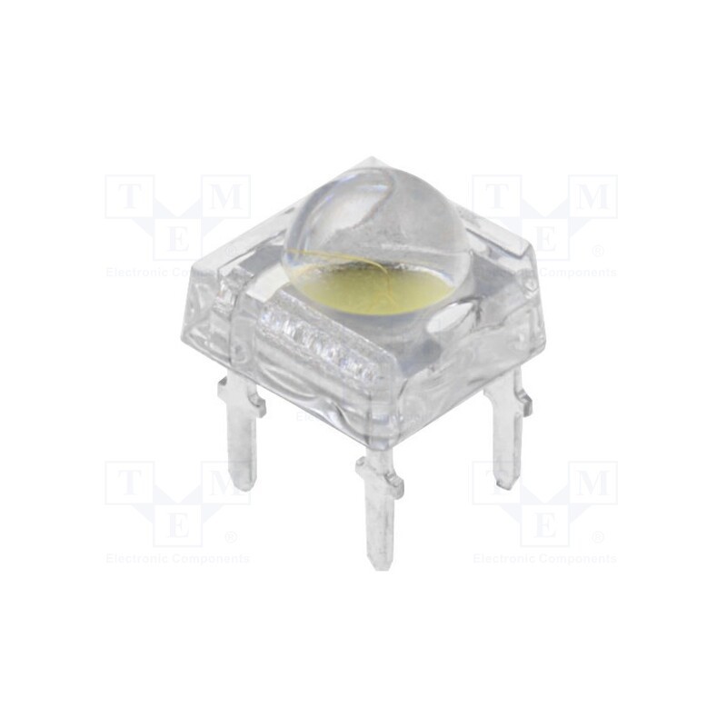 1 pcs x OPTOSUPPLY - OSMR43Z2C1P - LED Super Flux, 7.6x7.6mm, white warm, 16lm, 120°, Front: convex