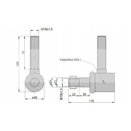Steering actuator joint Czech Zetor
