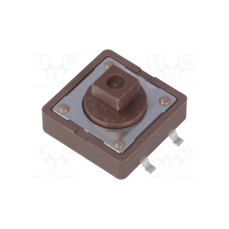 5 pcs x DIPTRONICS - DTSM-24N-V-T - Microswitch TACT, SPST-NO, Pos: 2, 0.05A/12VDC, SMT, none, 1.6N