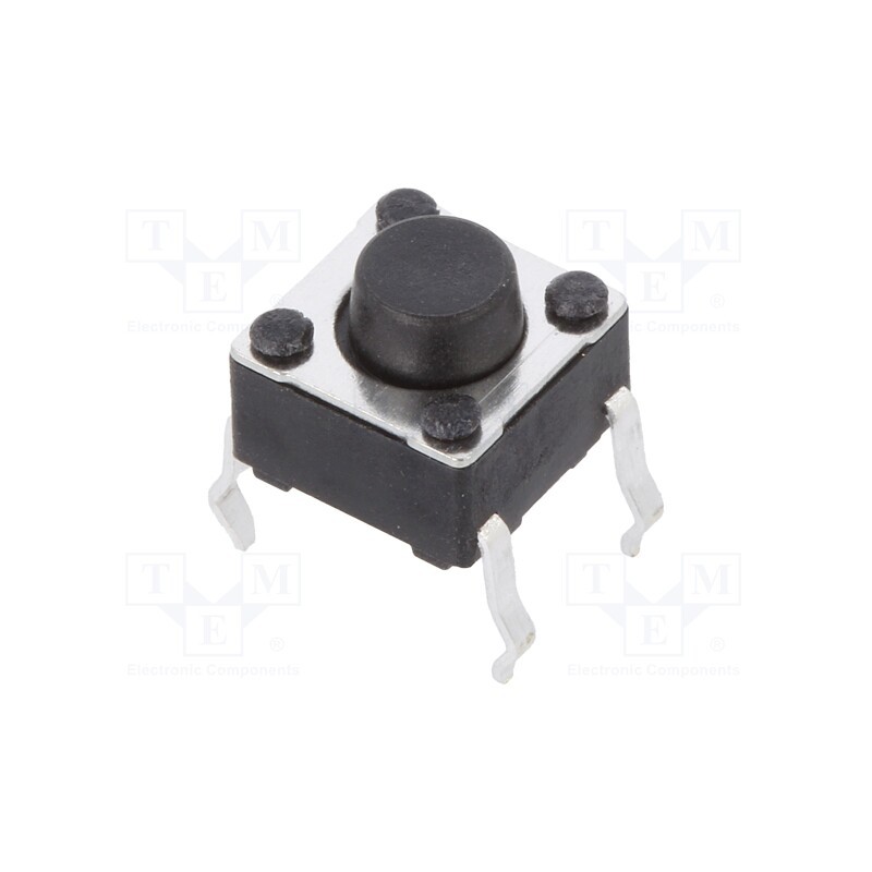 10 pcs x C&K - PTS645SL502 LFS - Microswitch TACT, SPST-NO, Pos: 2, 0.05A/12VDC, THT, none, 1.3N