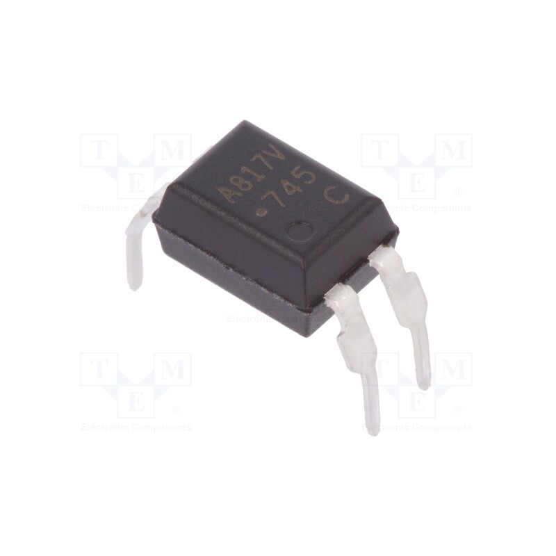 2 pcs x BROADCOM (AVAGO) - HCPL-817-W6CE - Optocoupler, THT, Ch: 1, OUT: transistor, Uinsul: 5kV, Uce: 70V, DIP4