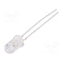 1 pcs x OPTOSUPPLY - OS5RKP5161A - LED, 5mm, red, 2180÷3000mcd, 60°, Front: convex, 1.8÷2.6V, 3.5÷4.5lm