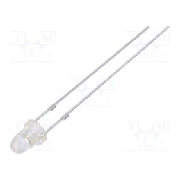 1 pcs x OPTOSUPPLY - OS5RKP3211A - LED, 3mm, red, 18000÷22000mcd, 15°, Front: convex, 1.8÷2.6V