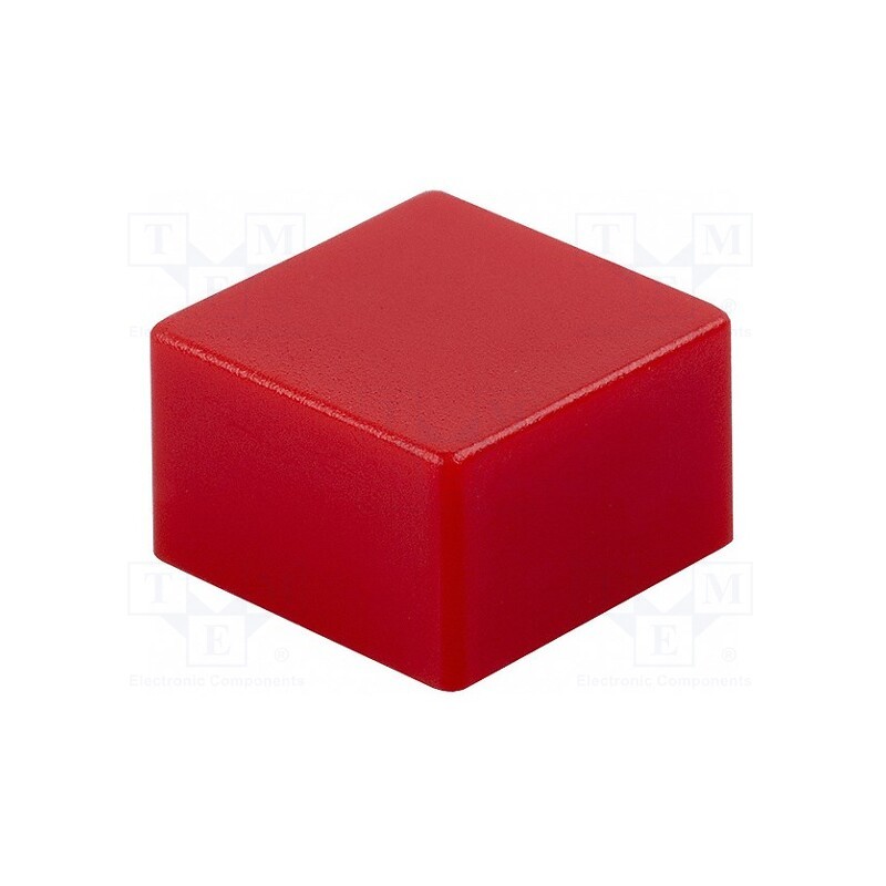 3 pcs x OMRON OCB - B32-1280 - Button, square, red, 9x9mm