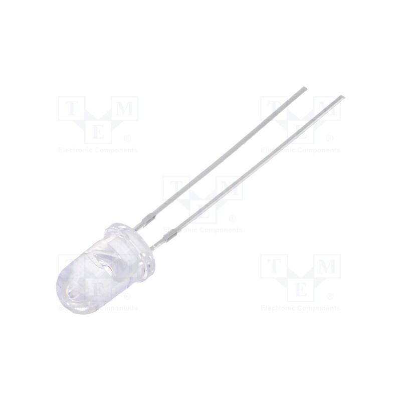 1 pcs x OPTOSUPPLY - OS5RKP5111A - LED, 5mm, red, 22000÷25000mcd, 15°, Front: convex, 1.8÷2.6V