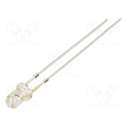 1 pcs x OPTOSUPPLY - OSR5PA3131A-1MA - LED, 3mm, red, 500÷750mcd, 30°, Front: convex, 1.8÷2.2V