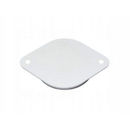 Orange reflector, round with screw-on ears