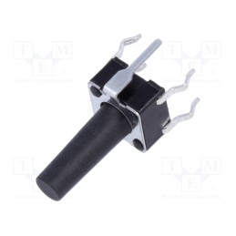 5 pcs x TE Connectivity - 2-1825955-6 - Microswitch TACT, SPST-NO, Pos: 2, 0.05A/24VDC, THT, none, 1.6N