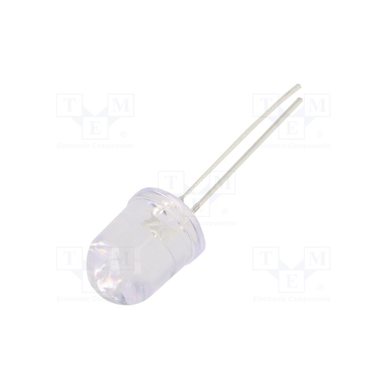 1 pcs x OPTOSUPPLY - OSG58AA131A-1MA - LED, 10mm, green, 2180÷3000mcd, 30°, Front: convex, 2.8÷3.4V