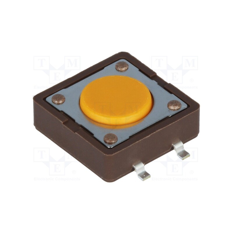 5 pcs x DIPTRONICS - DTSM-21S-V-B - Microswitch TACT, SPST-NO, Pos: 2, 0.05A/12VDC, SMT, none, 3.2N