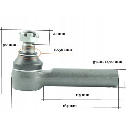 Rod end 3a022 62920 160 mm kubota m6040