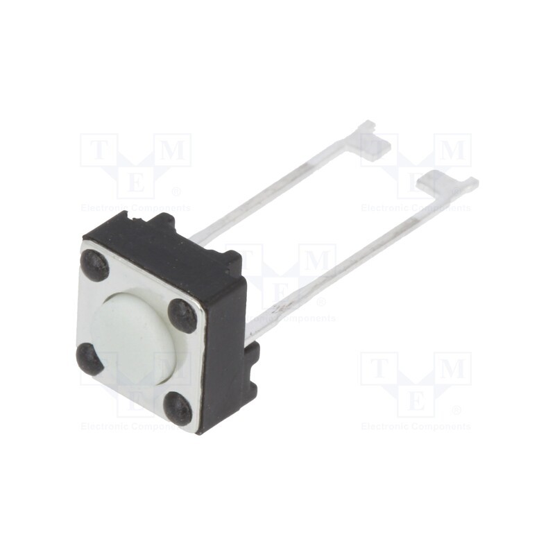 2 pcs x E-SWITCH - TL59NF160Q - Microswitch TACT, SPST, Pos: 2, 0.05A/12VDC, THT, none, 1.57N, 4.3mm